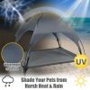 35.5" x 32" Dog Cot with UV Protection Canopy Shade