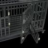 Heavy Duty Dog Cage pet Crate with Roof