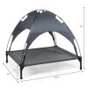 35.5" x 32" Dog Cot with UV Protection Canopy Shade