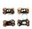 Calming Dog Charms EMF 5G Protection Dog Bone over 25 pounds Chakra Crystals